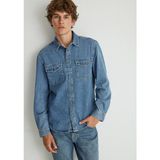 Mavi Ted Indigo Mavisi Denim Jean Gömlek 0210909-87933 - Koyu Mavi