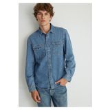 Mavi Ted Indigo Mavisi Denim Jean Gömlek Slim Fit / Dar Kesim -87933 0210909