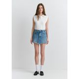 Mavi Tiera Classic Denim Puslu Indigo Mavi Jean Etek 1310654-89730 - XS