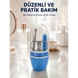 Mavi Tırnak Bakım Seti Çok Amaçlı Manikür Pedikür Kiti