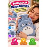 Mavi Totoro Peluş Termofor Sıcak Su Torbası Yumuşak Kılıflı Sıcak Soğuk Kullanımlı Sevimli Tasarım
