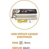 Mavi Trend Kare Küpeşte Alüminyum Balkon Çamaşır Kurutmalık 60x25 mm