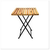 Mavi Trend Katlanır Metal Ayaklı Masa Bahçe Kamp Piknik Masası Bistro Masa 60X60X75 - Siyah