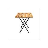 MAVİ TREND Katlanır Metal Ayaklı Masa Bahçe Kamp Piknik Masası Bistro Masa 60x60x75