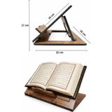 Mavi Trend Masaüstü Ahşap Rahle Katlanabilir Rahle Tabletlik Masa Üstü Rahle Kitap Okuma Standı Ahşap Sayfa Tutucu Aparatlı