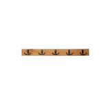 Mavi Trend Mavitrend Ahşap Duvar ve Kapı Askılık Hol Mutfak Banyo Askısı Duvar Askısı 60X8 cm