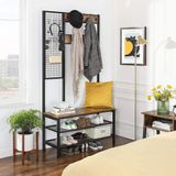 Mavi Trend Metal Portmanto, Elbise Askılığı, Vestiyer, Ayakkabılık, Siyah, Tel Askılık