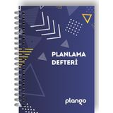 Mavi Üçgenler Günlük Planlayıcı Defter - Daily Planner - Ders Çalışma Planlayıcı Defteri - Planlama