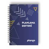 Mavi Üçgenler Günlük Planlayıcı Defter - Ders Çalışma Planlayıcı Defteri - Planlama Defteri