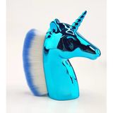 Mavi Unicorn Manikür Toz Fırçası Allık Ve Makyaj Fırçası