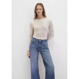 MAVİ UZUN KOLLU MODELLi PENYE Yulaf Melanj Kadın T-Shirt M1613596-85576