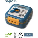 Mavi Vagonlife Premium Lunch Box 600 Ml Yeniden Kullanılabilir Beslenme Kutusu BPA İçermeyen Malzeme