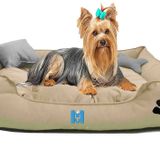 Mavi Vitrin Ultrasoft Yıkanabilir Evcil Canlı Yatağı Orta Irklar İçin 70x50 Cm (KREM)
