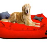 Mavi Vitrin Yıkanabilir Ultra Soft Köpek Yatağı Large (Büyük Irklar İçin) (Kırmızı)