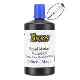 Mavi Yazı Tahta Kalem Mürekkebi 250ml 1 Adet Brons Tahta Kalemi Mürekkebi Kolay Silinebilir 250gr Okul Sınıf Öğrenci