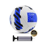 Mavi Yeni Desenli Futbol Topu 4 Astarlı No:5 480 Gr + Pompa Hediyeli X507 Mavi - Beyaz