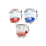 Mavi Yeşil Muhabbet Kuşu Kafes Set Kafes ,yemlik , Tünek ,tül ,suluk, Salıncak Tam Set 20 X 26 X 33 Ölcüler