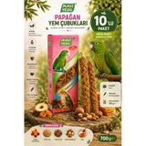 Mavi Yeşil Papağan Yem Çubuğu Ballı Ve Meyveli 2'Li 10'Lu Paket