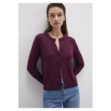 Mavi Yün Karışımlı Düğmeli Bordo Hırka Slim Fit / Dar Kesim 1710713-87830