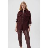 Mavi Yünlü Loose Fit Çift Cepli Bayan Ceket 1110391-70260 KAHVE