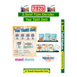 Mavideniz 3.Sınıf Yaz Tatil Kitabı+Öğretmen Evde 3.Sınıf Yaz Tatil Seti+Android Kalem