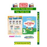 Mavideniz 3.Sınıf Yaz Tatil Kitabı+Okyanus 3.Sınıf Gün Gün Yaz Tatil Seti+Android Kalem