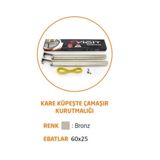 Mavienerji Kare Alüminyum Balkon Çamaşırlık Kurutmalık 60x25 Ve 80x30 Iki Ölçüyede Uygun