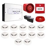 Mavigard Maxlogic 12’li Konvansiyonel Yangın Alarm Seti 100 Metre Kablo Dahil ML-222212KABLOLU