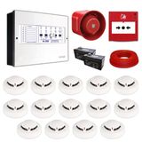 Mavigard Maxlogic 14’lü Konvansiyonel Yangın Alarm Seti 100 Metre Kablo Dahil ML-222214KABLOLU