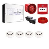 Mavigard Maxlogic 4’lü Konvansiyonel Yangın Alarm Seti 100 Metre Kablo Dahil ML-22224KABLOLU