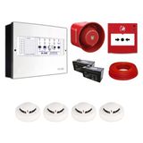 Mavigard Maxlogic 4’Lü Konvansiyonel Yangın Alarm Seti 100 Metre Kablo Dahil