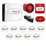 Mavigard Maxlogic 9’Lu Konvansiyonel Yangın Alarm Seti 100 Metre Kablo Dahil