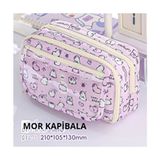 Mavigök Yeni Kızlar Kalem Kutusu Kapibala ve Loopy(Oyuncak Bebek+5 Det Stickers+2 Klip) - Mor