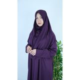 Mavira Moda Mürdüm Fermuarlı Pratik Namaz Elbisesi - Siyah - 40 - 44