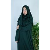 Mavira Moda Zümrüt Yeşili Fermuarlı Namaz Elbisesi - 40 - 44