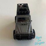 mavisudünyası Çek Bırak Metal Gri Renk Araba AMZ G63 Offroad Jeep Kapılar Açılır Araba