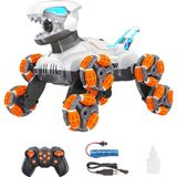 mavisudünyası Uzaktan Kumandalı Full Fonksiyon 8 Teker Buharlı 2.4G Şarjlı Dinozor Araba Robot