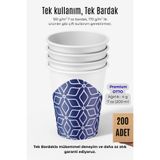 Mavitepe Pack Cup İstanbul 7 Oz Karton Bardak 200 ml - 200 Adet Ofis Tipi Bardak