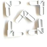 Mavitrend 10x20 mm Sineklik Köşe Takozu 10 Adet Beyaz Renkli