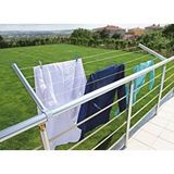 Mavitrend Alüminyum Balkon Çamaşır Kurutmalık Balkon Çamaşır Askısı Gri
