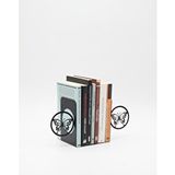 Mavitrend Kelebek Desenli Metal Kitap Desteği - Kitap Tutucu - Ev Ve Ofis Dekoratif Aksesuar (2 Li Set) Siyah