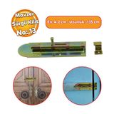 Mavzer Surgu No:14 Kilit Kadmiyum 42X135 Mm Surgulu Kapi Pencere Emniyet Kilidi Surgusu