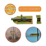 Mavzer Surgu No:2 Kilit Kadmiyum 32X68 Mm Ahsap Pvc Demir Kapi Pencere Emniyet Mandali Kilidi