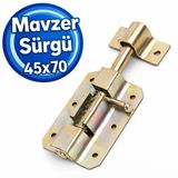 Mavzer Yaylı Kapı Sürgüsü, 304 Paslanmaz Çelik, 46x70 mm, Kapı ve Pencere için Metal Emniyet Kilidi
