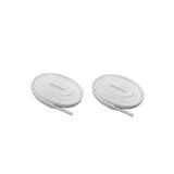 Mawrond Beyaz Renk, Yassı, Elastik, 1 cm Eninde, Bağla-Bırak, Lastik Bağcık( 1 Çift)