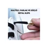 Mawrond Paslanmaz Metal Klipsli, Gösterişli, Bağlanmayan, Pratik, Elastik, Ayakkabı Bağcığı, (1 Çift)