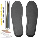 Mawrond Rahat, Yumuşak, Ayağın Şeklini Alan, Memory Foam Insole, Spor, Casual Ayakkabı Tabanlığı ( Siyah, 45 Numara )