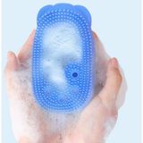 Mawrond Silikonlu Sünger Hazneli Duş, Banyo, Hamam Kesesi, Masajlı Yumuşak Duş Lifi, Silikon ve Süngerli Banyo Kesesi - Mavi