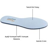 Mawrond Üstü Tekstil, Altı Antibakteriyel Eva, Düz, Yumuşak, Rahat, Kaliteli, Uzun Ömürlü, Ayakkabı Tabanlığı( 1çift) - Beyaz