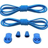 Mawrond Yuvarlak, Akıllı, Kilitle, Tak-Bırak, Elastik Bot, Spor Ayakkabı Bağcığı, 100 Cm, 1 Çift - Mavi